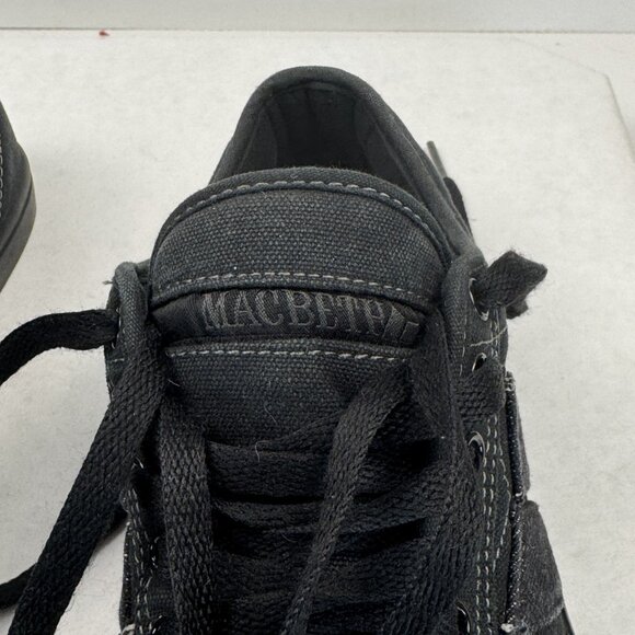 Macbeth Eliot Mens Size 8 Low Top Skate Shoes Black Vegan Sound of the Future - Picture 8 of 13